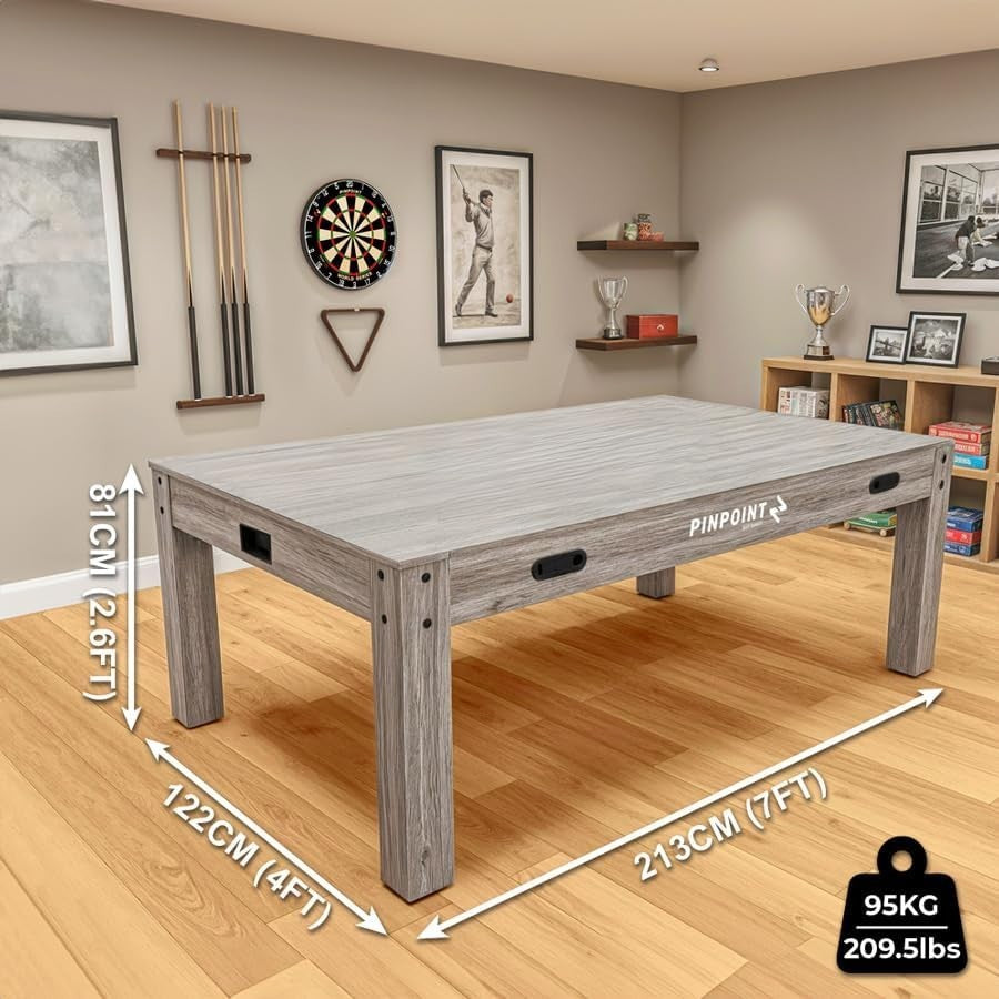 7ft 4-in-1 Games Table Pool Air Hockey Table Tennis Indoor