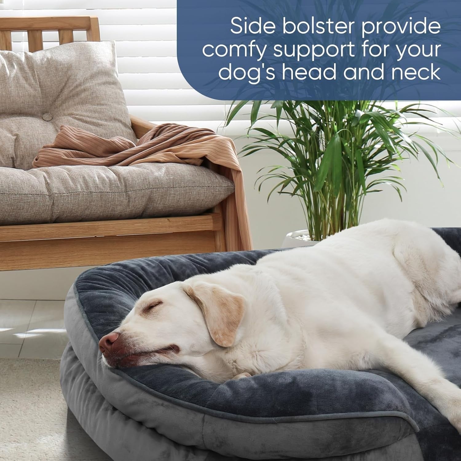 XL Orthopedic Dog Sofa Bed 106x76x18cm Waterproof Washable