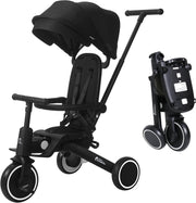 Foldable Kids Trike 8 in 1 Toddler Tricycle Parent Handle Age 10M-5Y