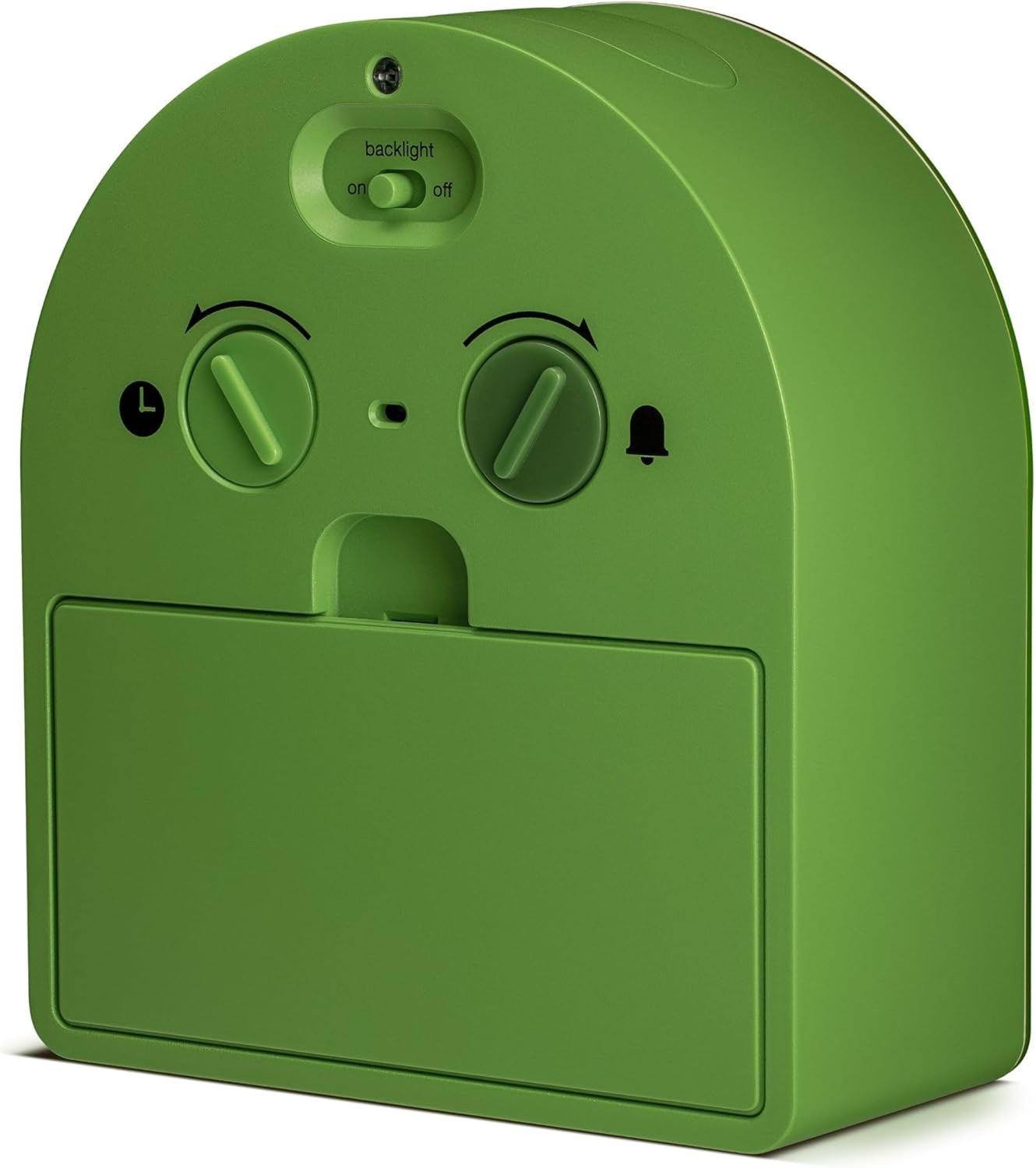 Silent Analogue Alarm Clock Snooze Backlight Quiet Quartz Green