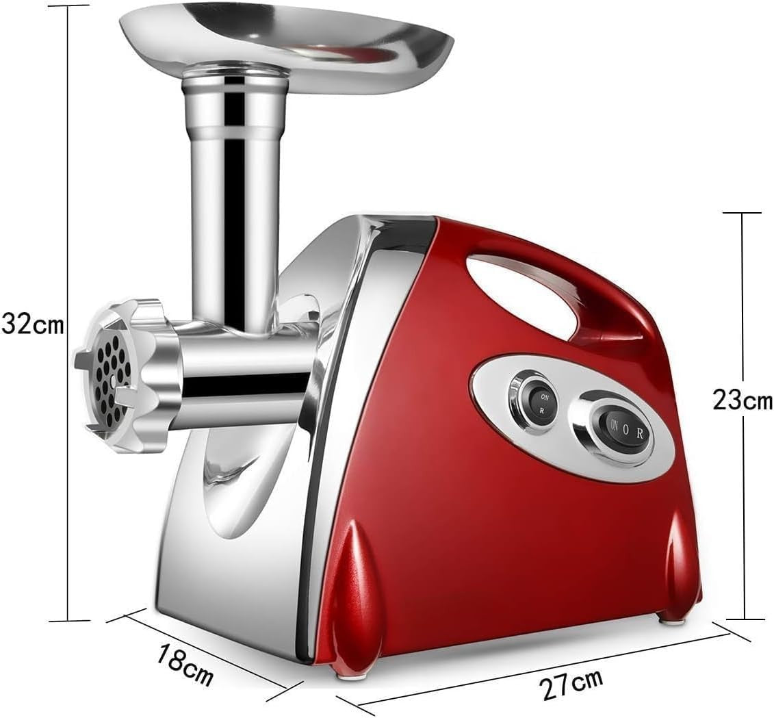 2800W Food Mincer Electric Meat Processor Sausage Maker Kubbe Kit Red