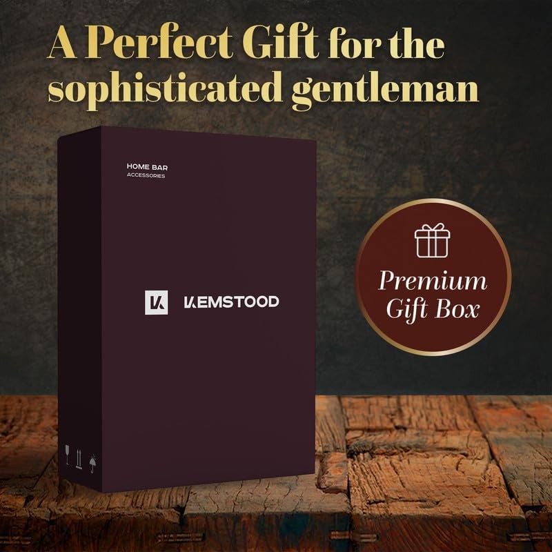 Globe Whiskey Decanter Set 850ml with 4 Etched Glasses & Tray Gift Box