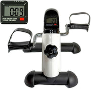 Compact Static Pedal Trainer Adjustable Resistance LCD Arm Leg