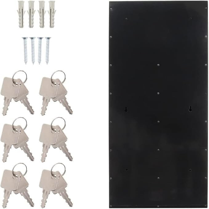 Wall Mounted 6 Slot Mailbox System – Lockable, Steel, Slim Space-Saving Design