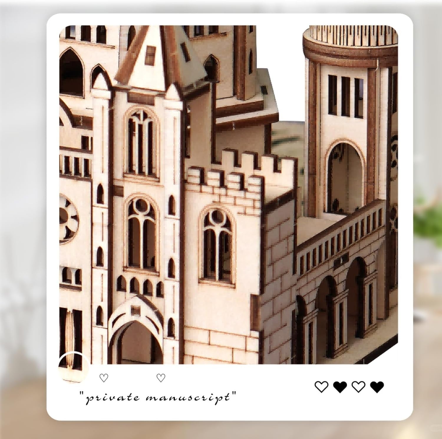 3D Wooden Puzzle Church Model Kit DIY Architectural Craft for Adults