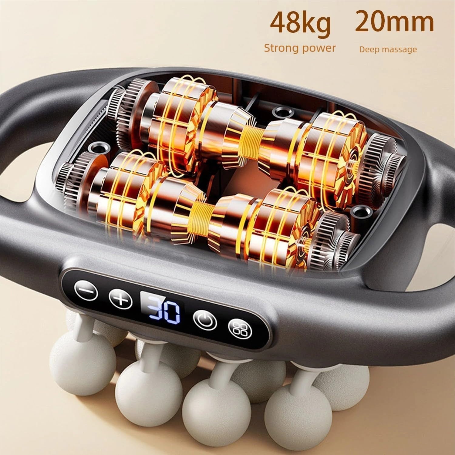 16 Head Deep Tissue Massage Gun 30 Levels Full Body Muscle Massager