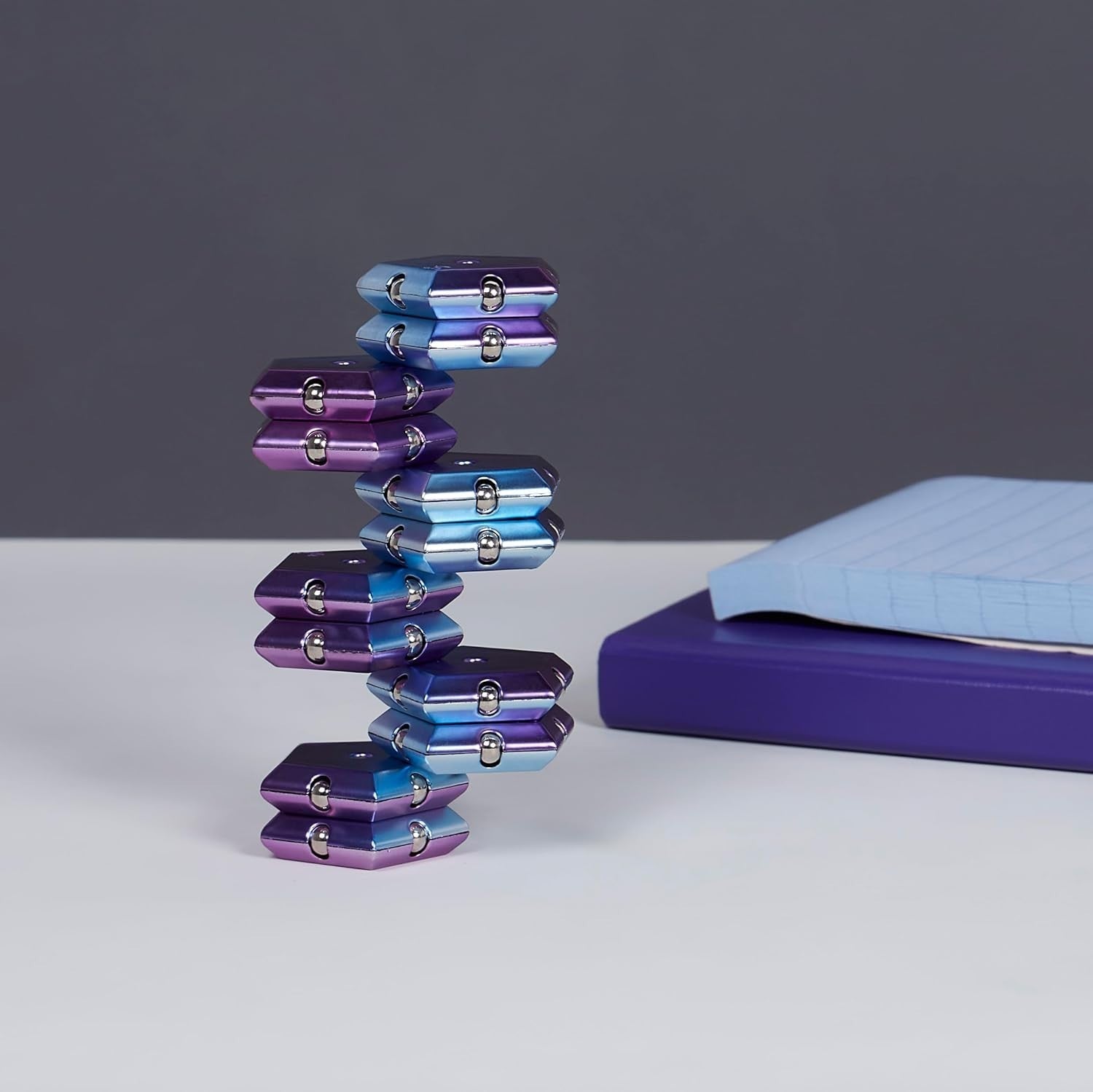 Purple Magnetic Fidget Sphere Desk Toy Stress Relief Sensory