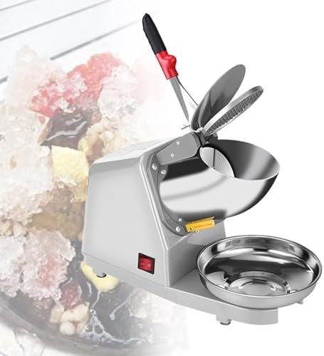 Commercial Ice Crusher 380W Double Blade Snow Cone Slush Machine