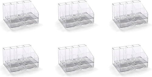 Clear Desk Organiser 9 Compartments + 2 Drawers – Office & Home Storage