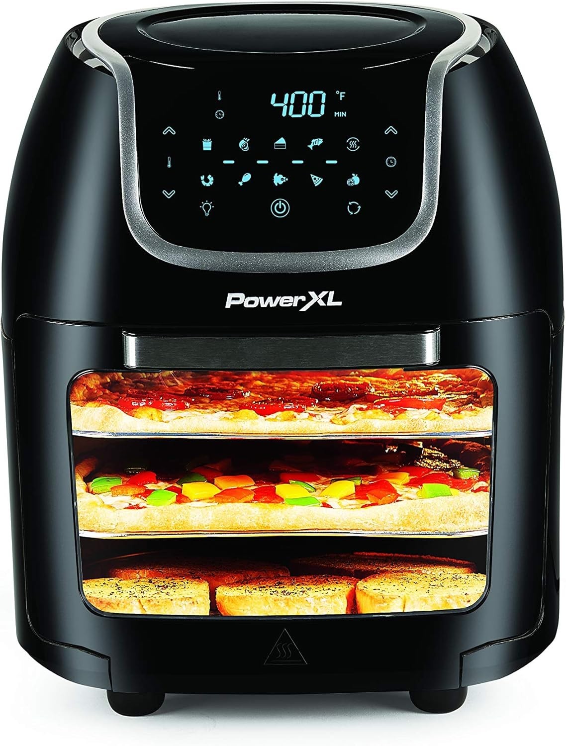9.5L Digital Air Fryer Cooker | 6-in-1 | 3-Tier Rack | Rotisserie | Rapid Crisp