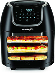 9.5L Digital Air Fryer Cooker | 6-in-1 | 3-Tier Rack | Rotisserie | Rapid Crisp
