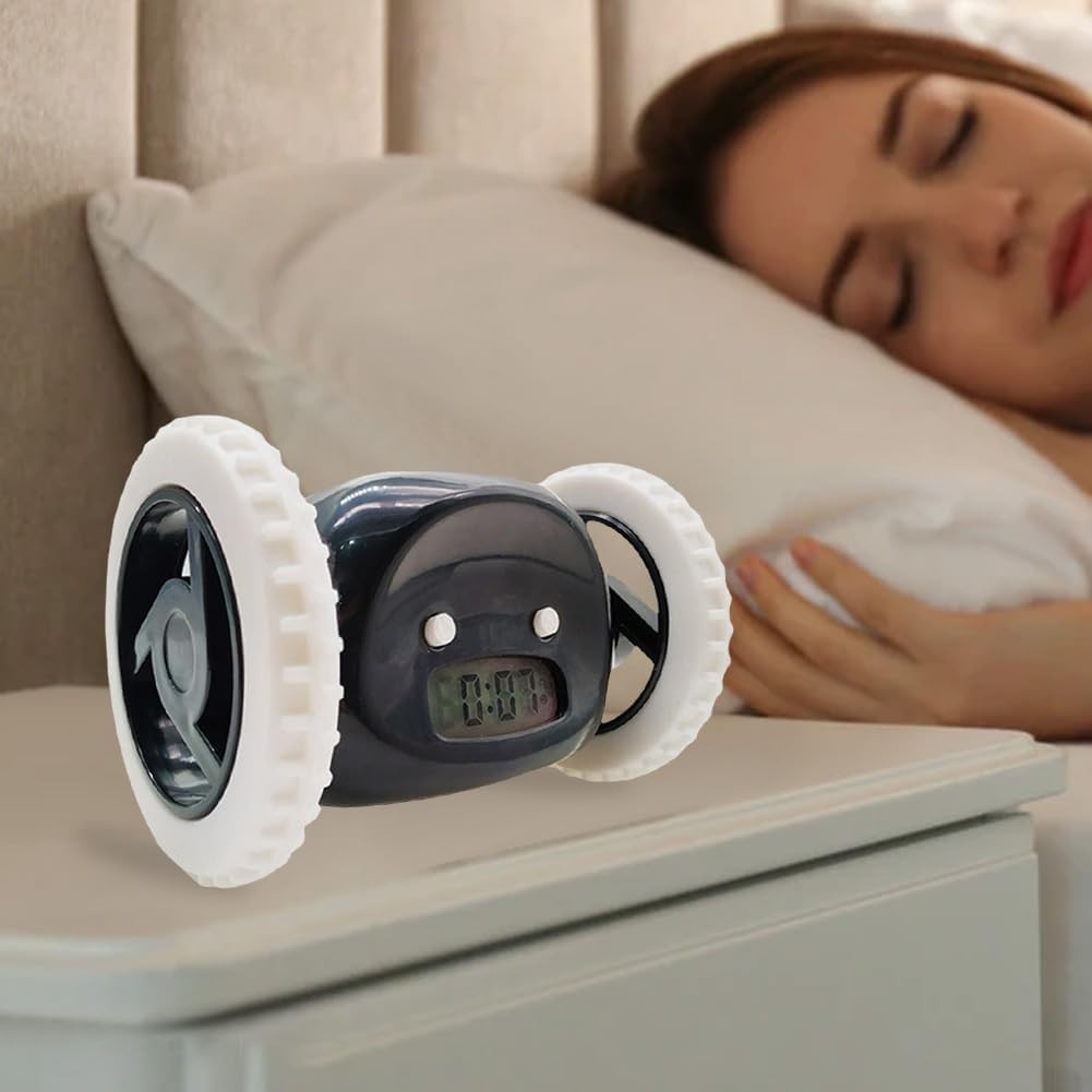 Extra Loud Alarm Clock Moving Robot Wake Up Clock for Heavy Sleepers