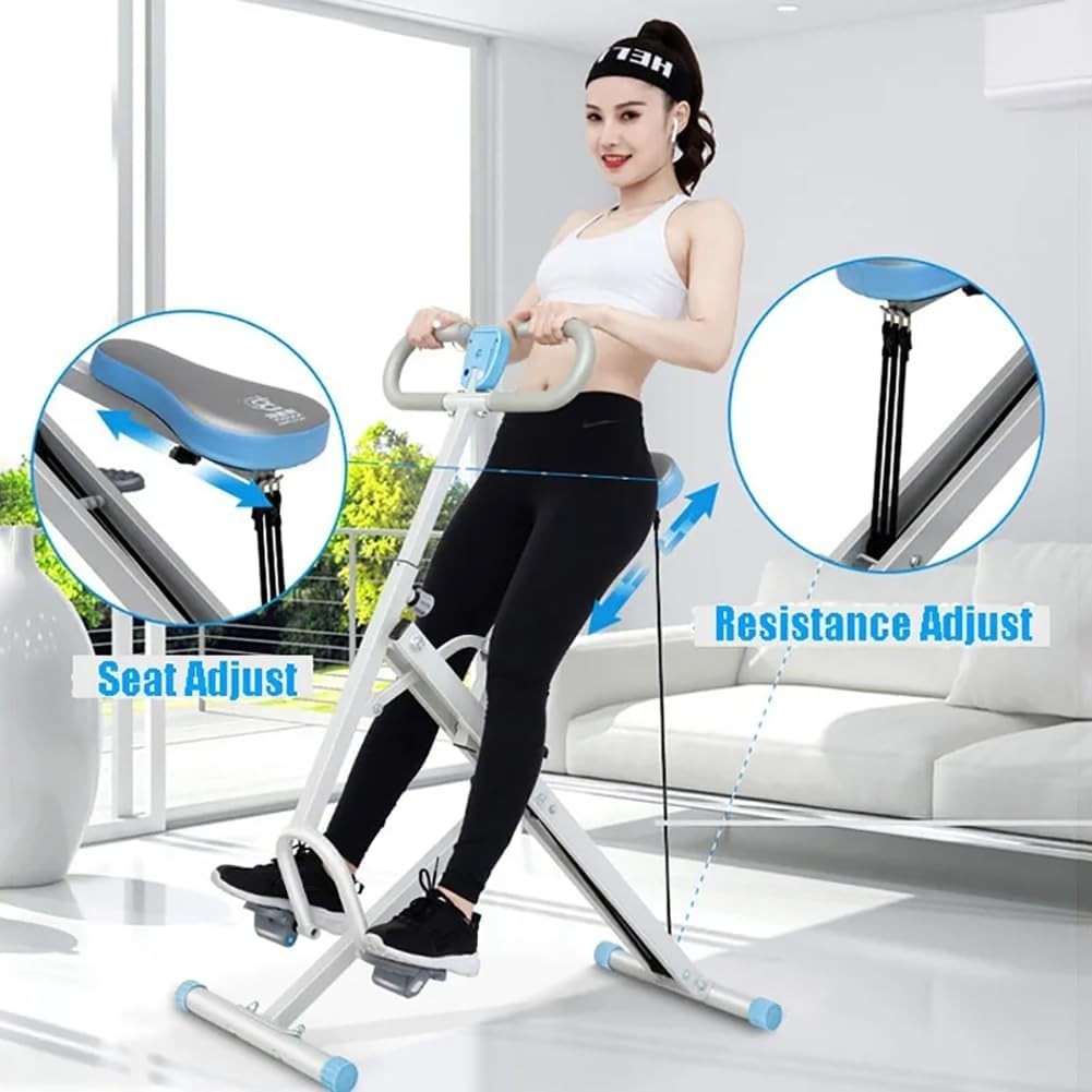 Foldable Horse Rider Squat Assist Leg Exercise Station Home Gym