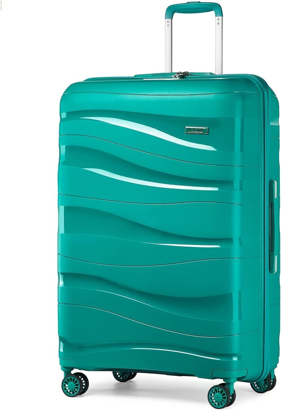 24in Medium Check In Suitcase Polypropylene Hard Shell TSA Lock Spinner