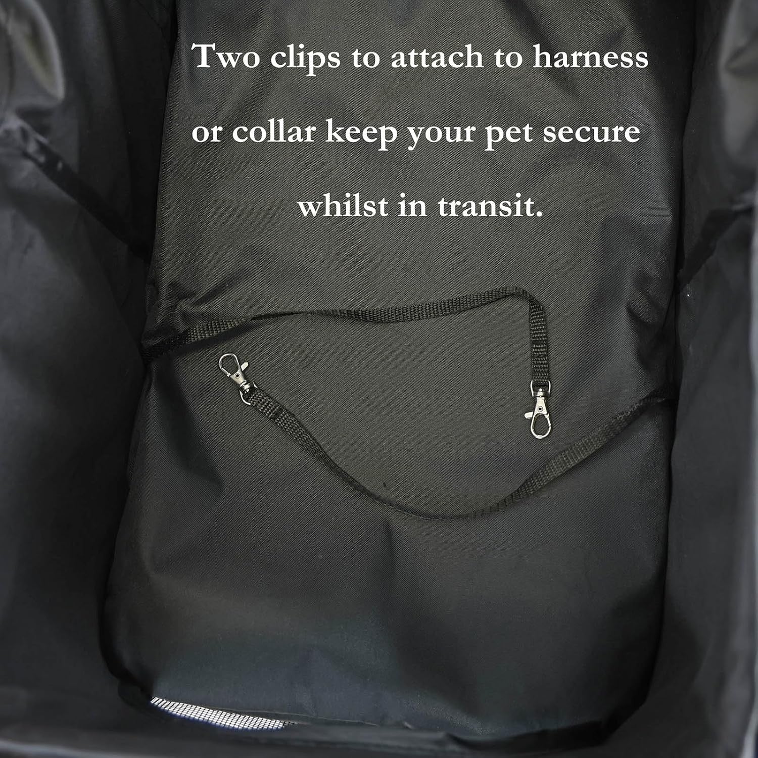Black Foldable Pet Stroller 4 Wheel Puppy Pushchair Weather Shield 15kg