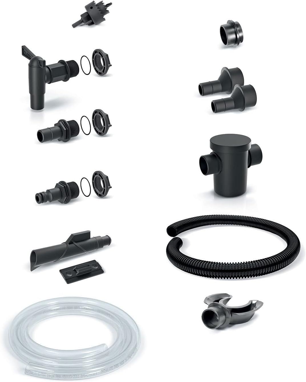 240L Anthracite Garden Water Butt with Connections & Plant Insert