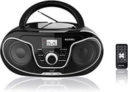 Portable Boombox CD Player Bluetooth FM Radio USB AUX Remote 8W