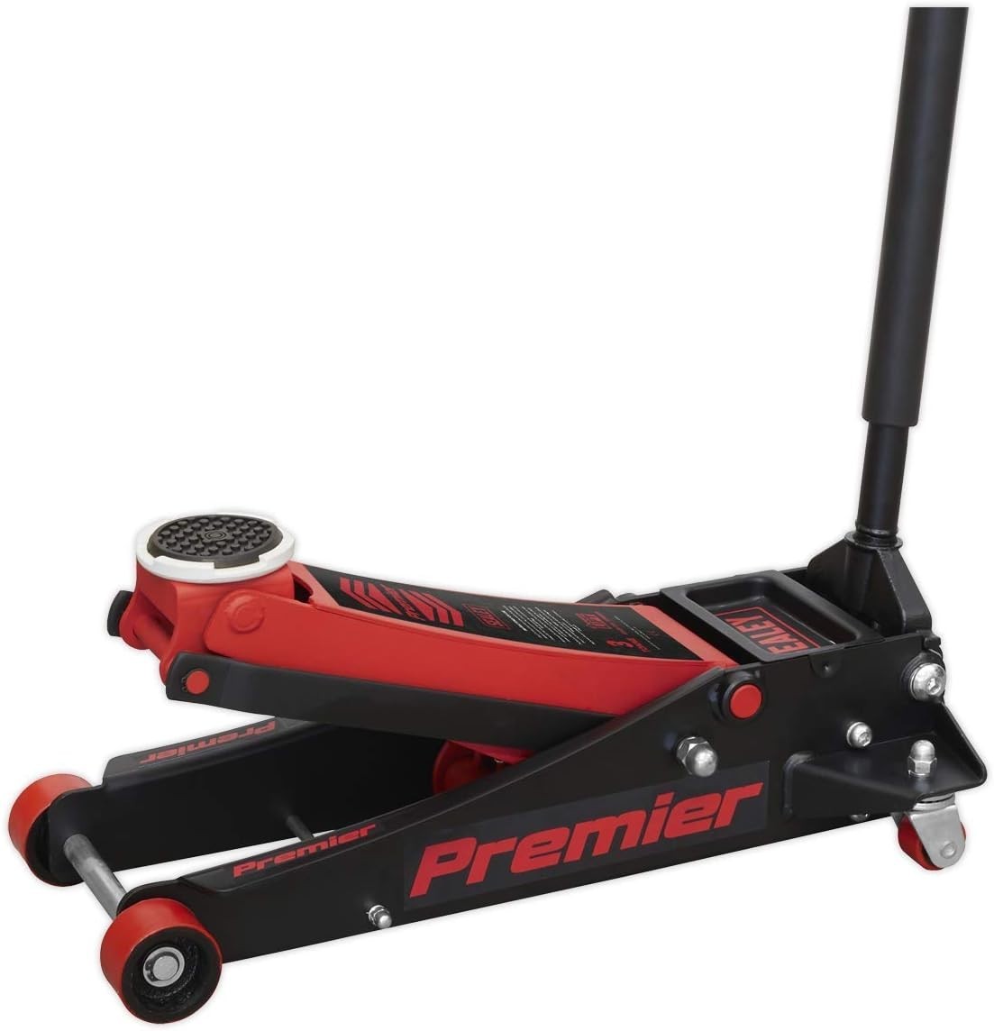 3 Ton Low Profile Trolley Jack Rocket Lift Heavy Duty Car Jack 100–533mm Red