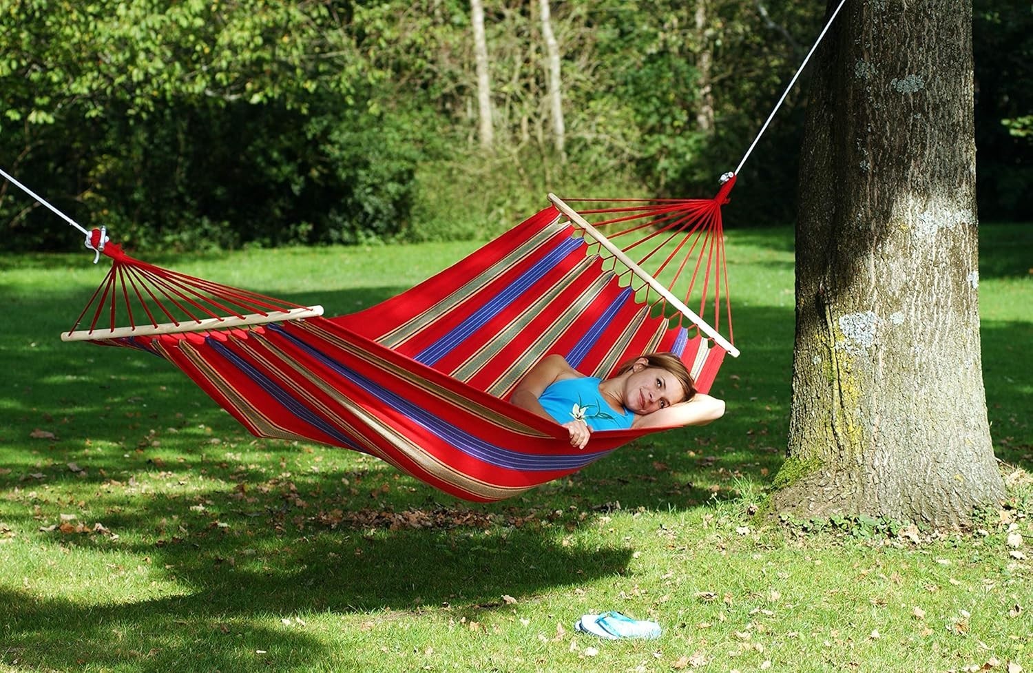 Cayenne Weatherproof Spreader Bar Hammock – 1 Person, Vibrant & Durable