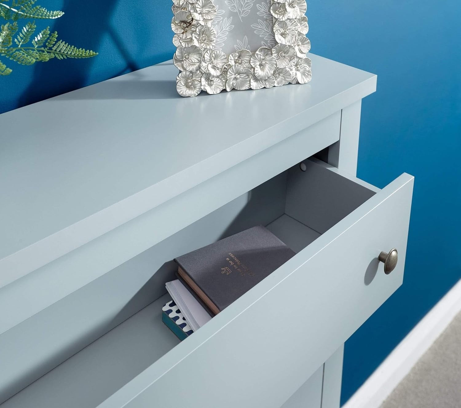 Slim Grey Wooden Shoe Cabinet with 2 Doors & Drawer 80x25x108 cm