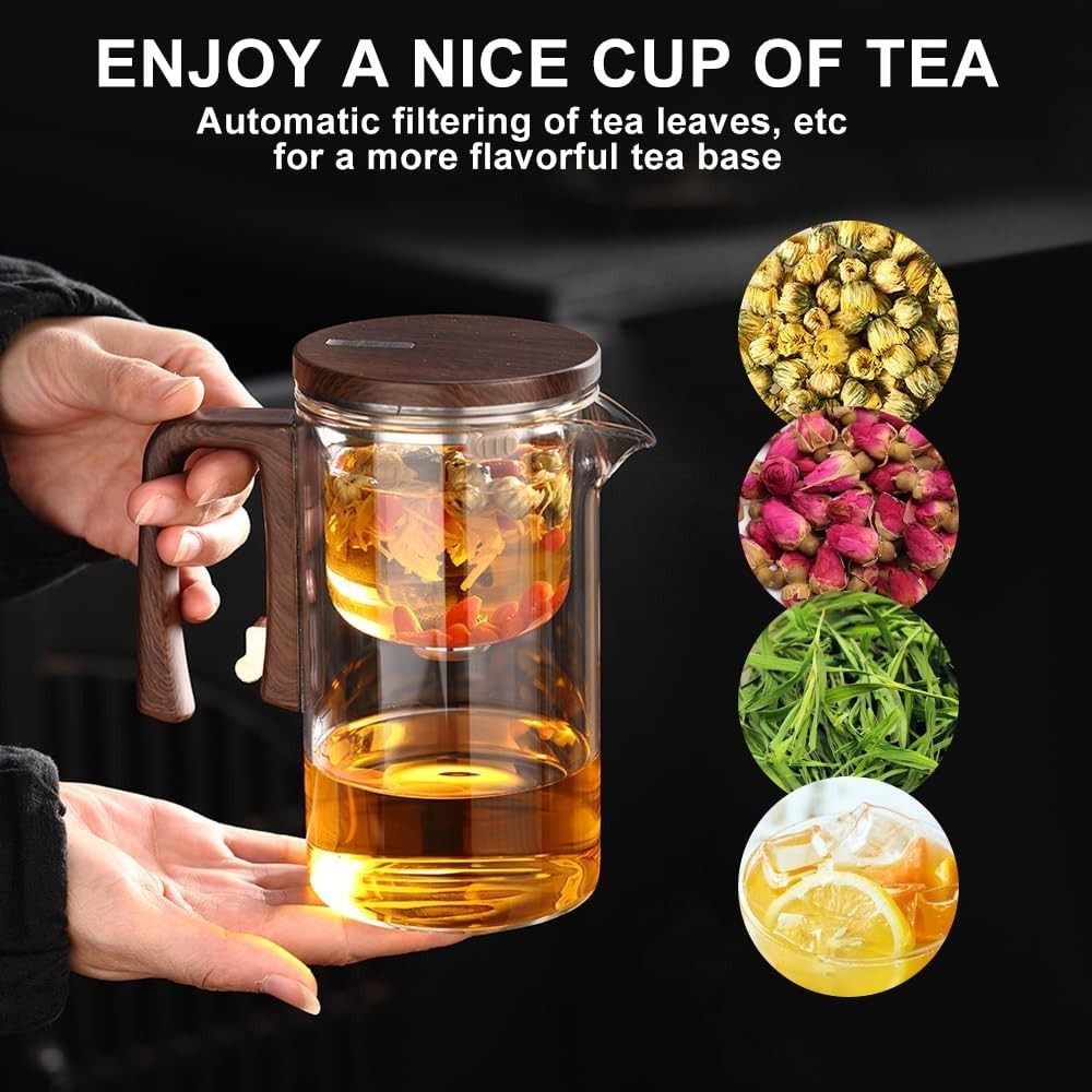 Magic Glass Teapot 720ml Tea Infuser Water Separation Loose Leaf Pot