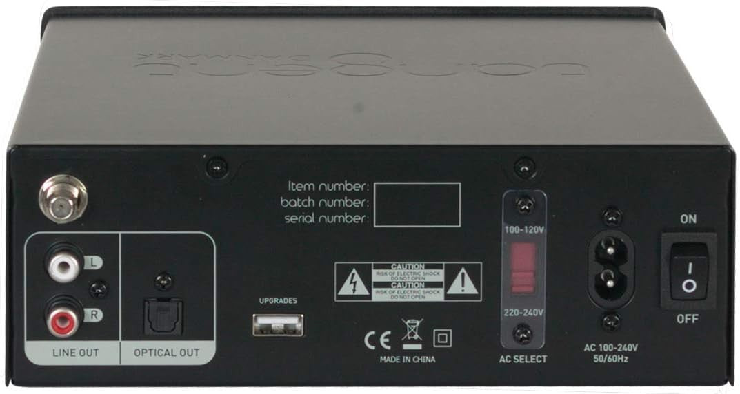 Compact DAB FM HiFi Audio Tuner Black Digital Radio Receiver Remote