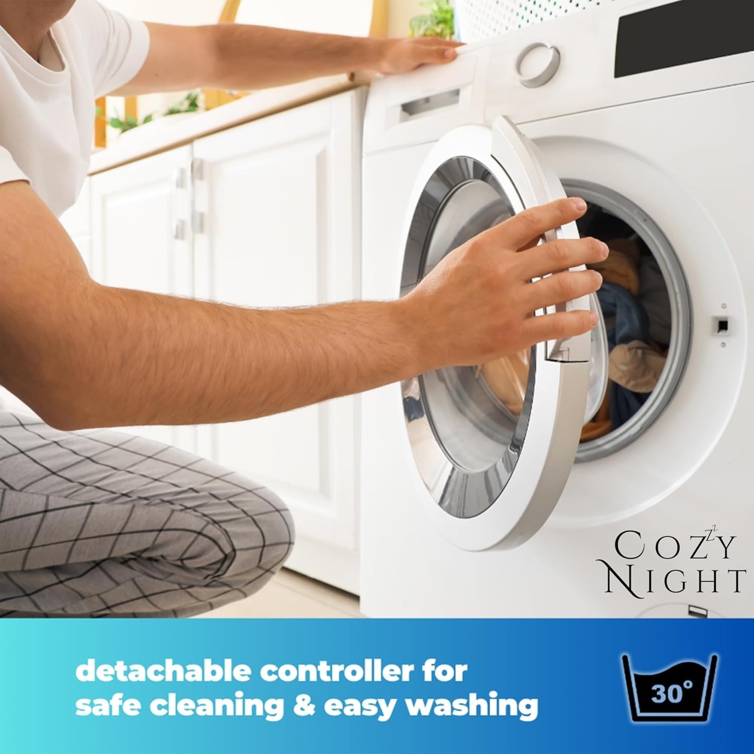 Electric Heated Underblanket Super King 182x200cm Dual Control 3 Heat Washable