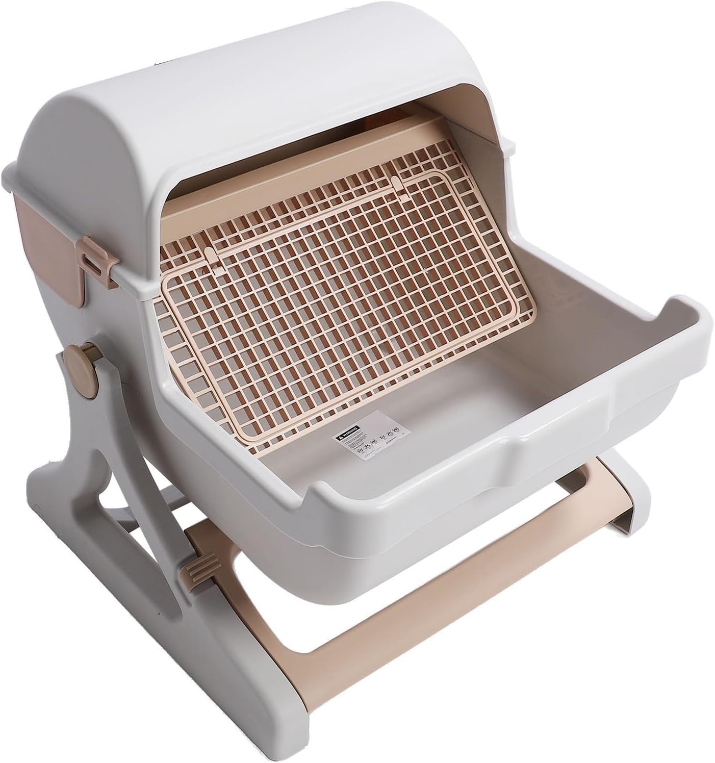 Semi Automatic Cat Litter Box Large Splash Proof Odor Control Tray