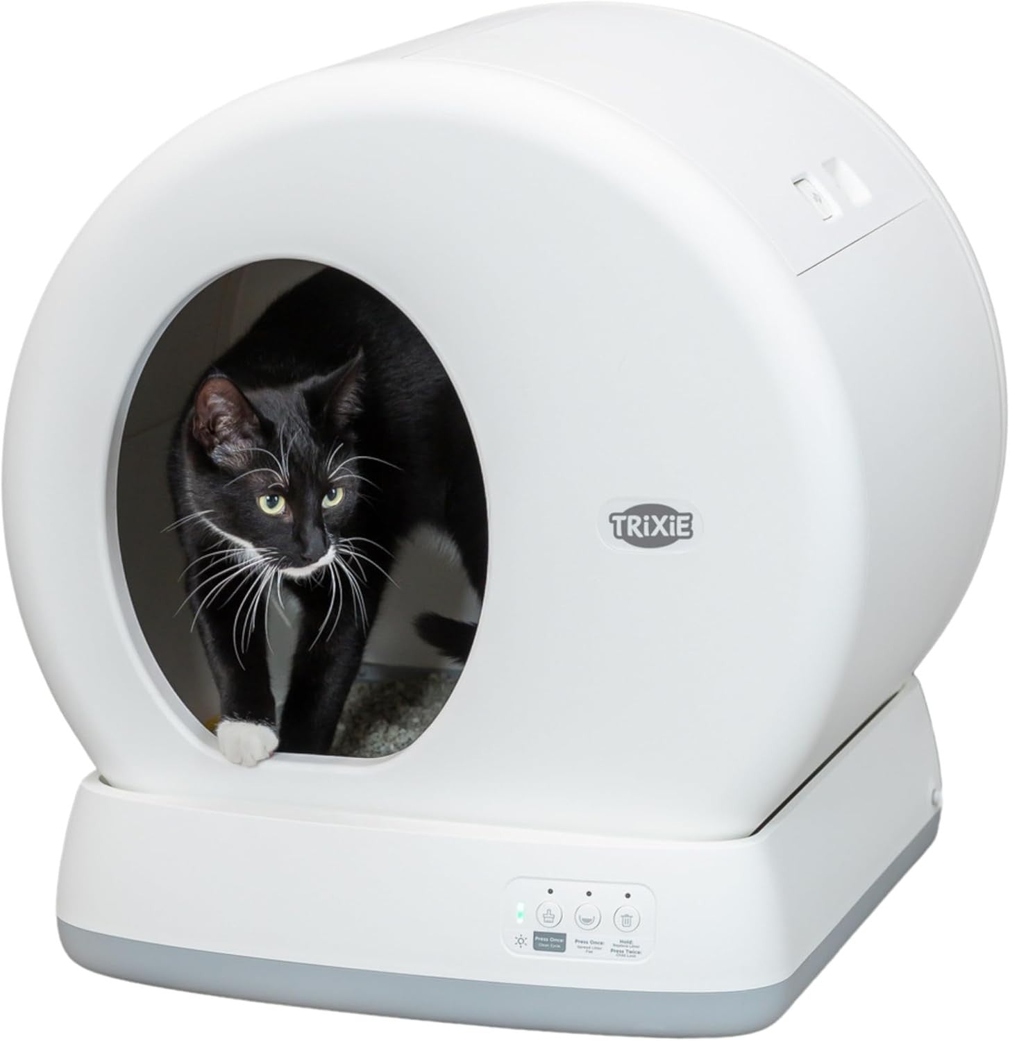 Automatic Self Cleaning Cat Litter Box Quiet Safe Large Multi Cat Tray