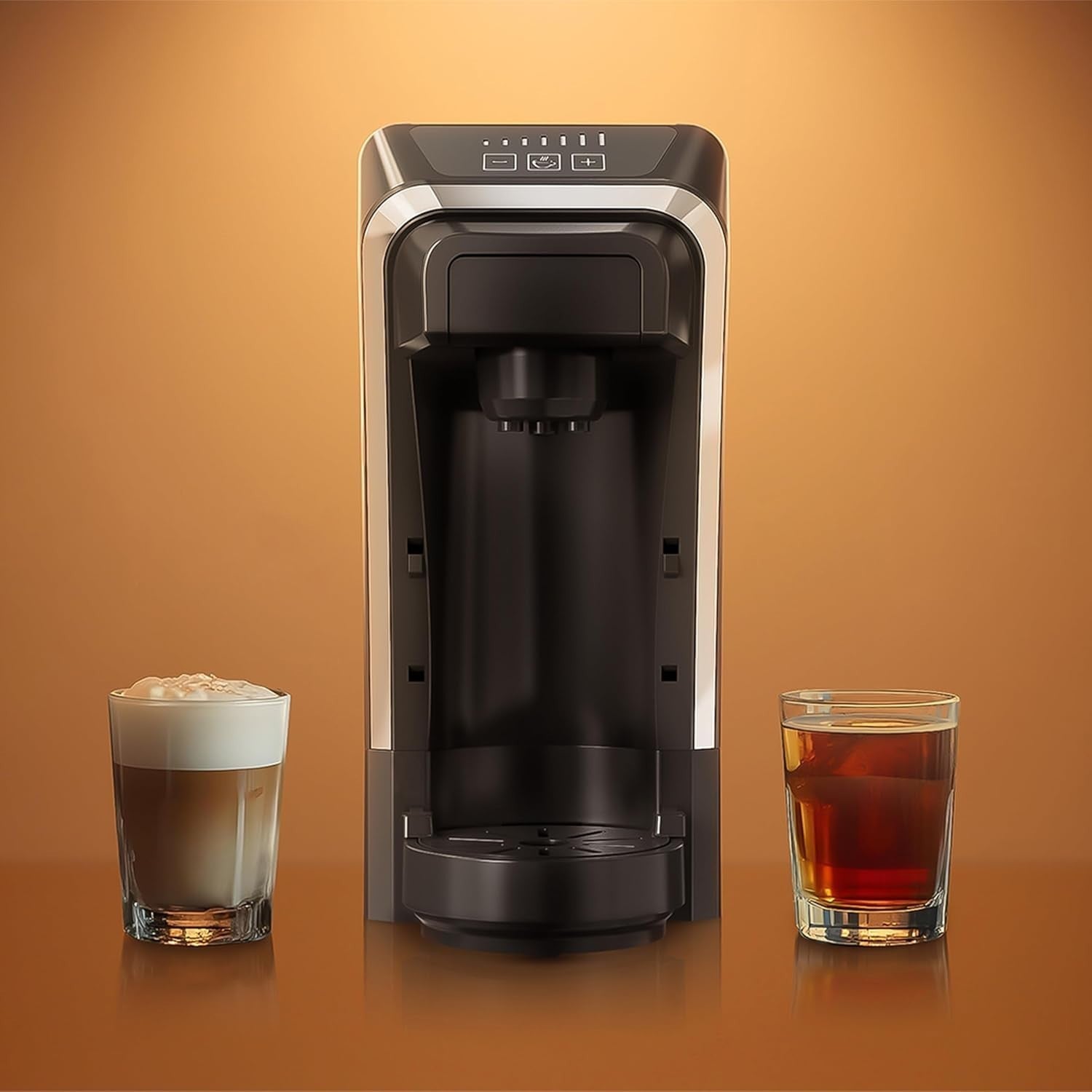 20Bar Multifunctional Coffee Machine 1400W with Keep-Warm Mode & Tea Brewer