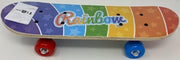 43cm Kids Rainbow Skateboard Cruiser with Red & Blue Wheels – Fun Gift for Boys