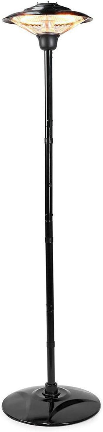 Outdoor Electric Patio Heater 1500W Freestanding Radiant Heat IP34 Safe