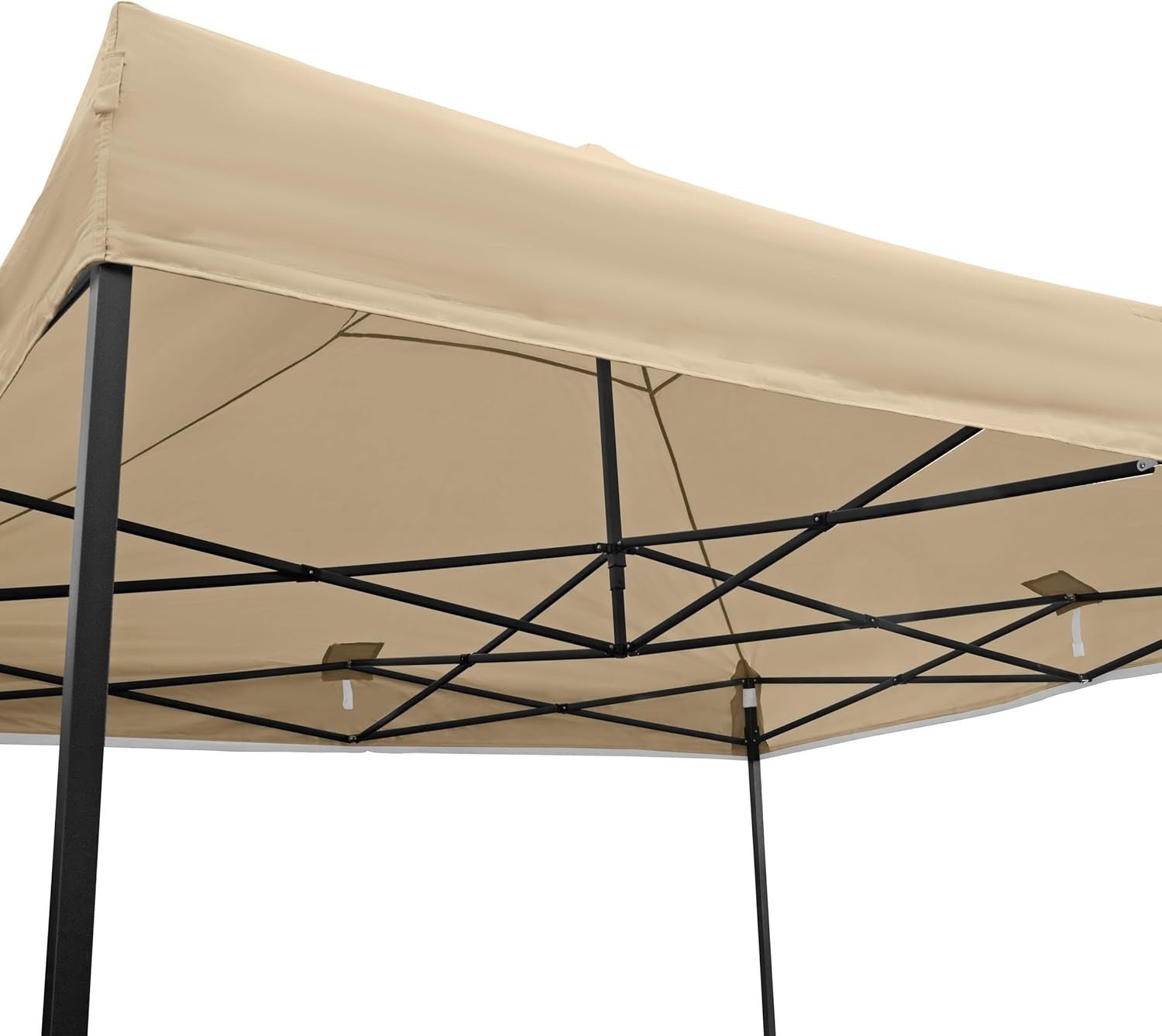 3x3M Beige Pop Up Gazebo Heavy Duty Waterproof Outdoor Tent With Accessories