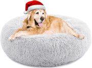 Calming Donut Dog Bed XL Large Washable Anti Anxiety Plush