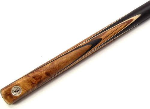 1pc English Pool Cue 7.5–8mm Tip Ash Shaft Ebony Butt + Mini Extension