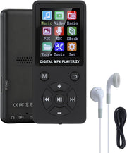 64GB Bluetooth 5.0 MP3 Player Black 1.8" LCD FM