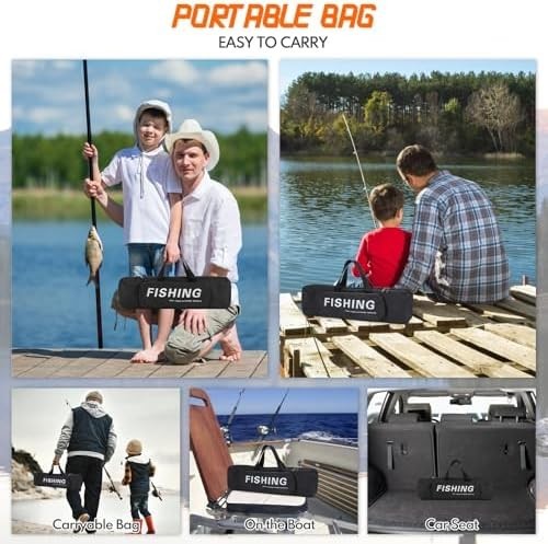 2.1m Telescopic Fishing Rod & Reel Kit with Lures, Line & Carry Bag