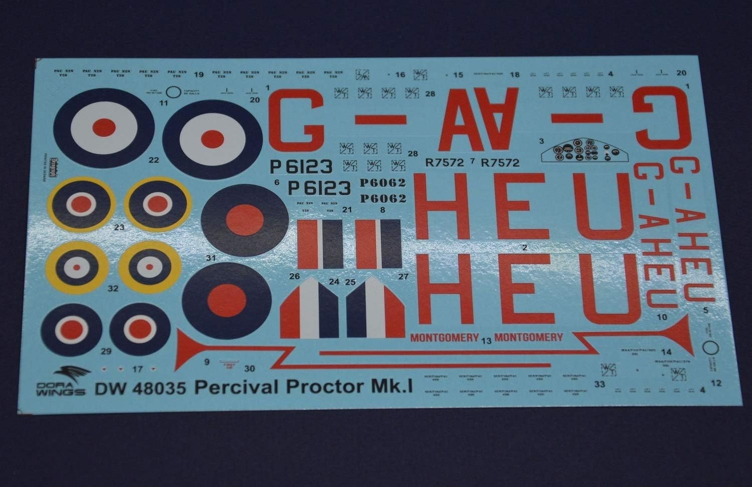 1:48 Scale Plastic Aircraft Model Kit – Detailed Percival Proctor Mk.I Build Set