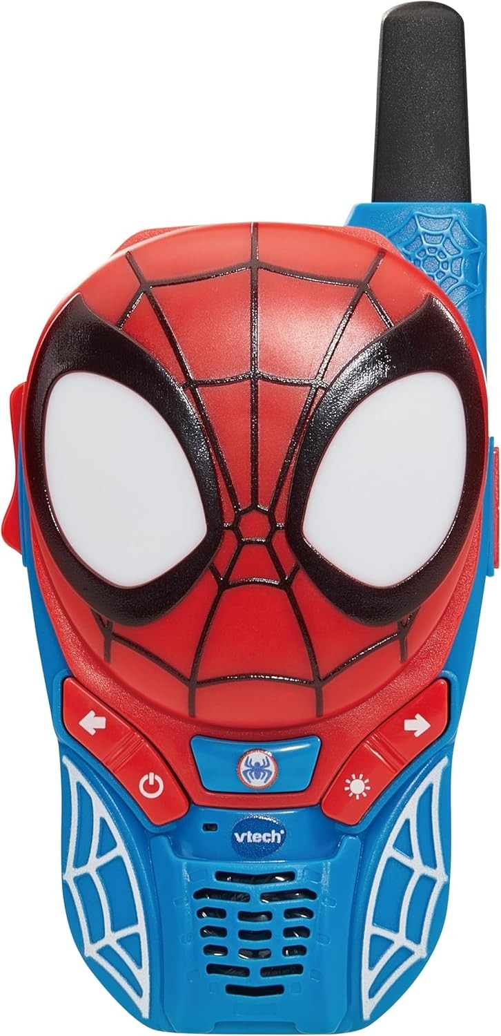 Kids Spidey Walkie Talkies 2 Pack Light Up Toys 200m Range Gift