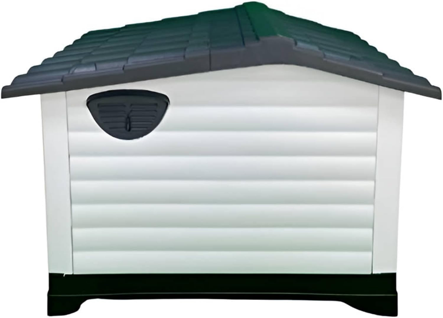 Outdoor Plastic Dog Kennel with Ramp Door, Weatherproof & Easy Clean 111x84x80cm
