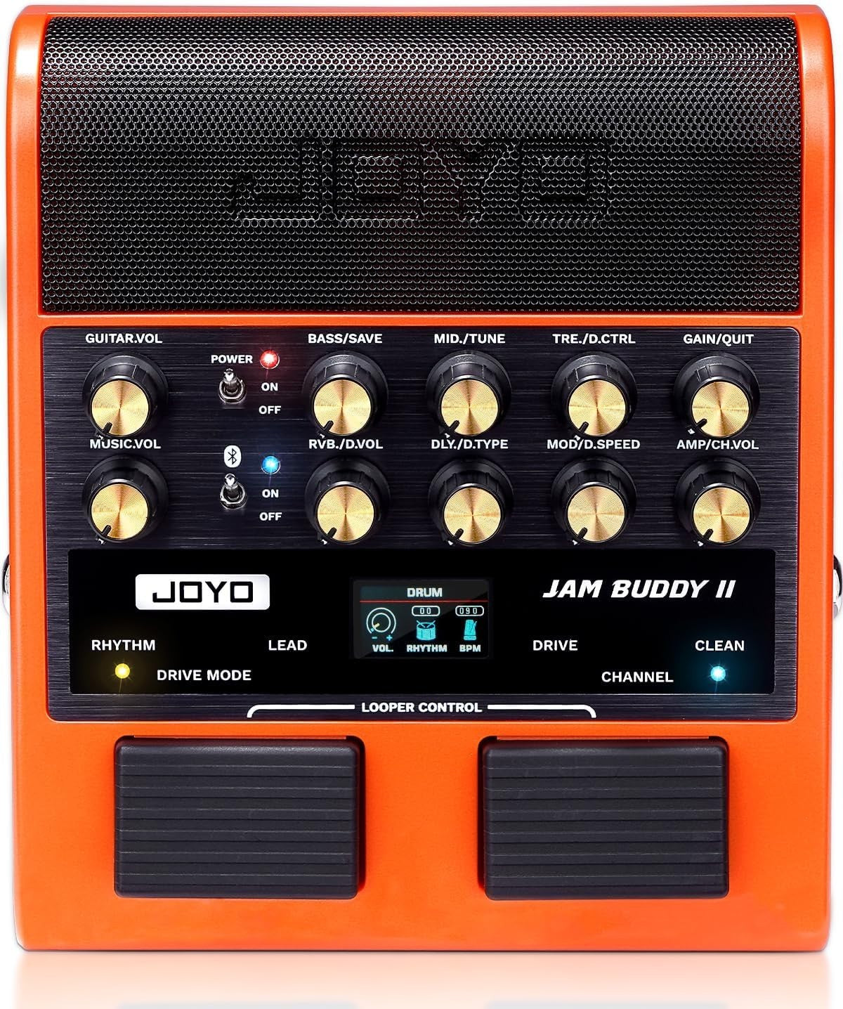 Portable Guitar Amp 10W Multi Effects Bluetooth Looper Drum