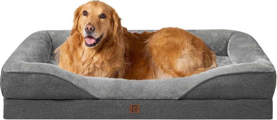 XXL Orthopedic Memory Foam Dog Bed Waterproof Sofa 122x89x19cm