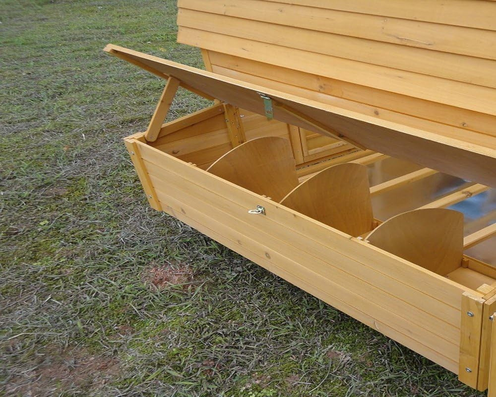 Extra Large Wooden Chicken Coop Hen House Nest Box Slide Tray