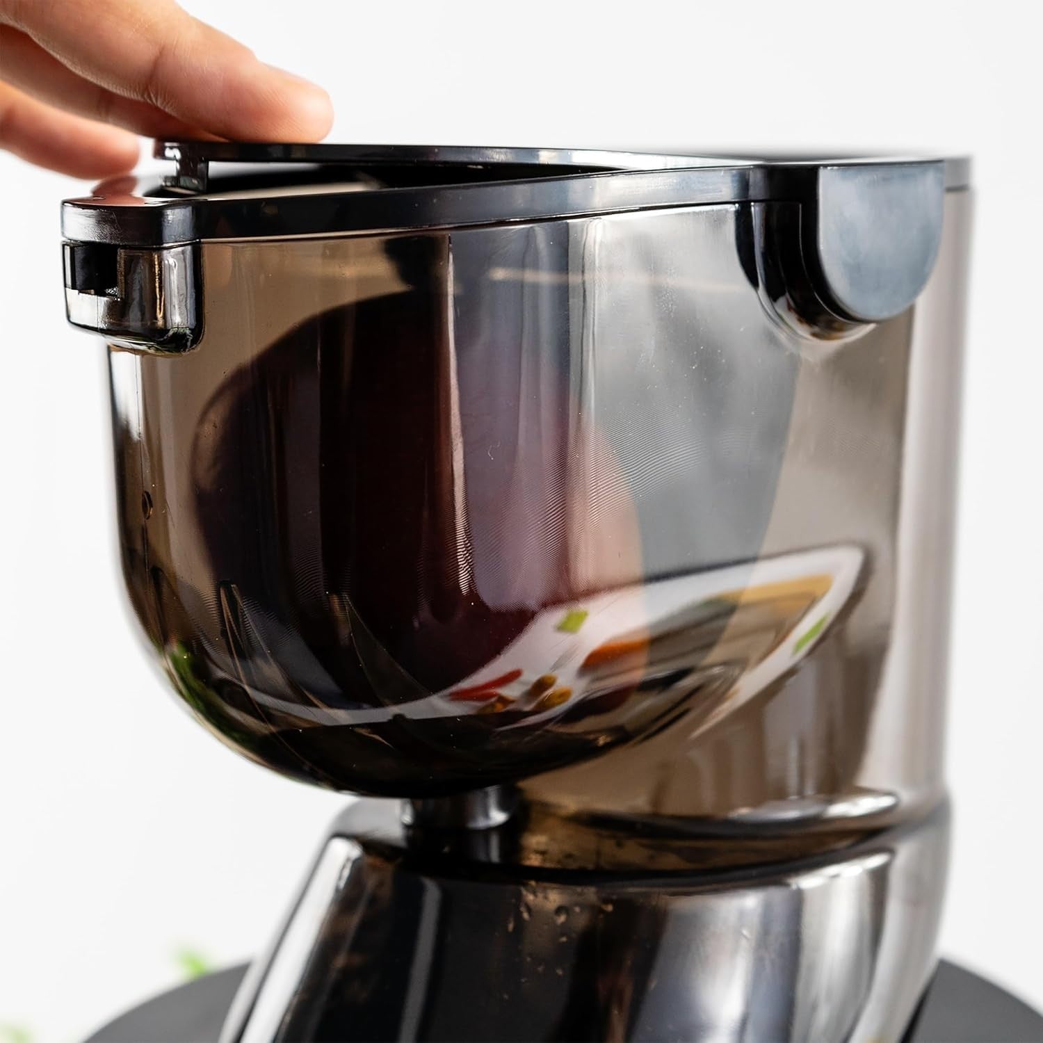 Cold Press Slow Juicer 80mm Whole Fruit Self Feeding 150W Quiet Black