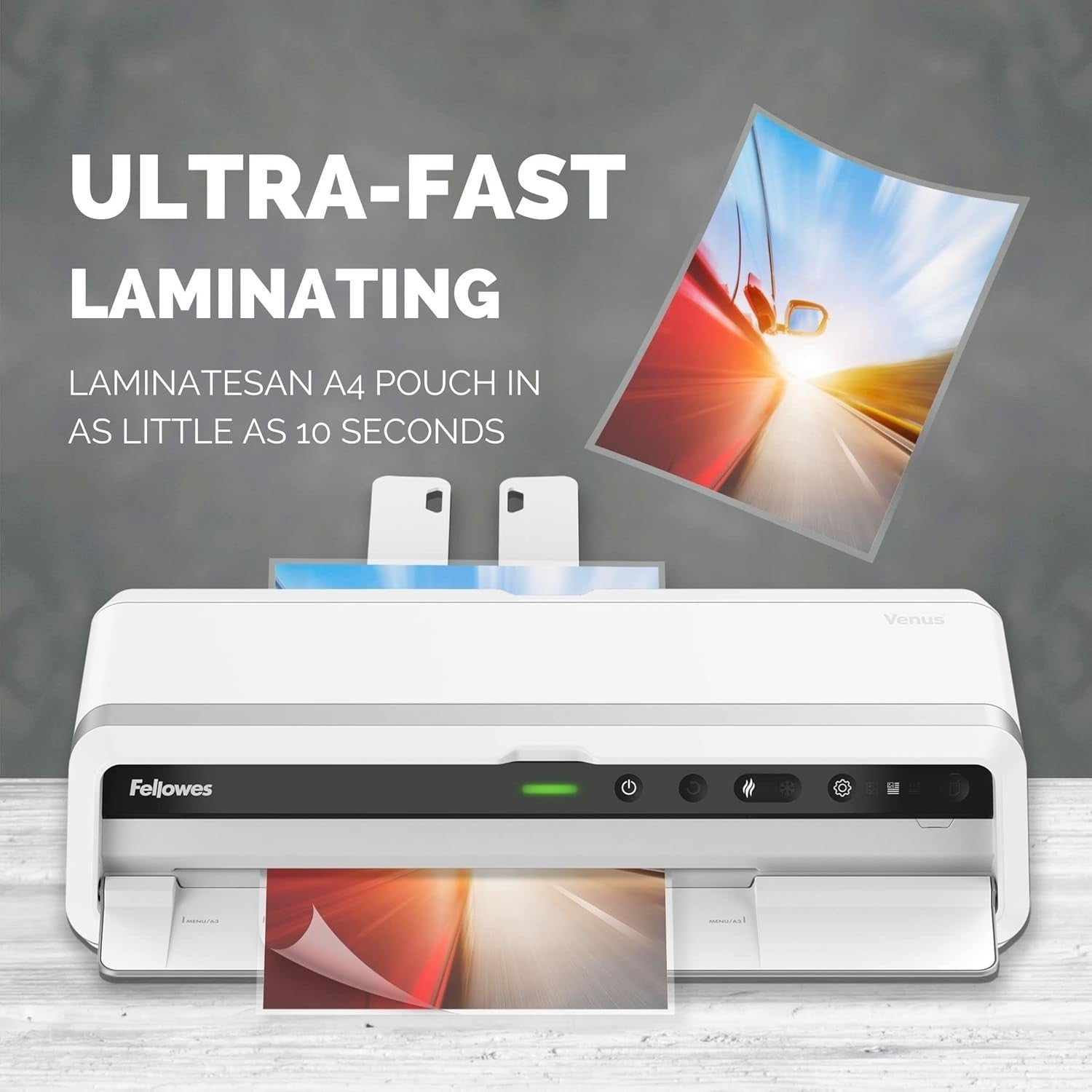 Heavy Duty A3 Laminator Ultra Fast 30s Warm Up Auto Reverse 80–250 Mic