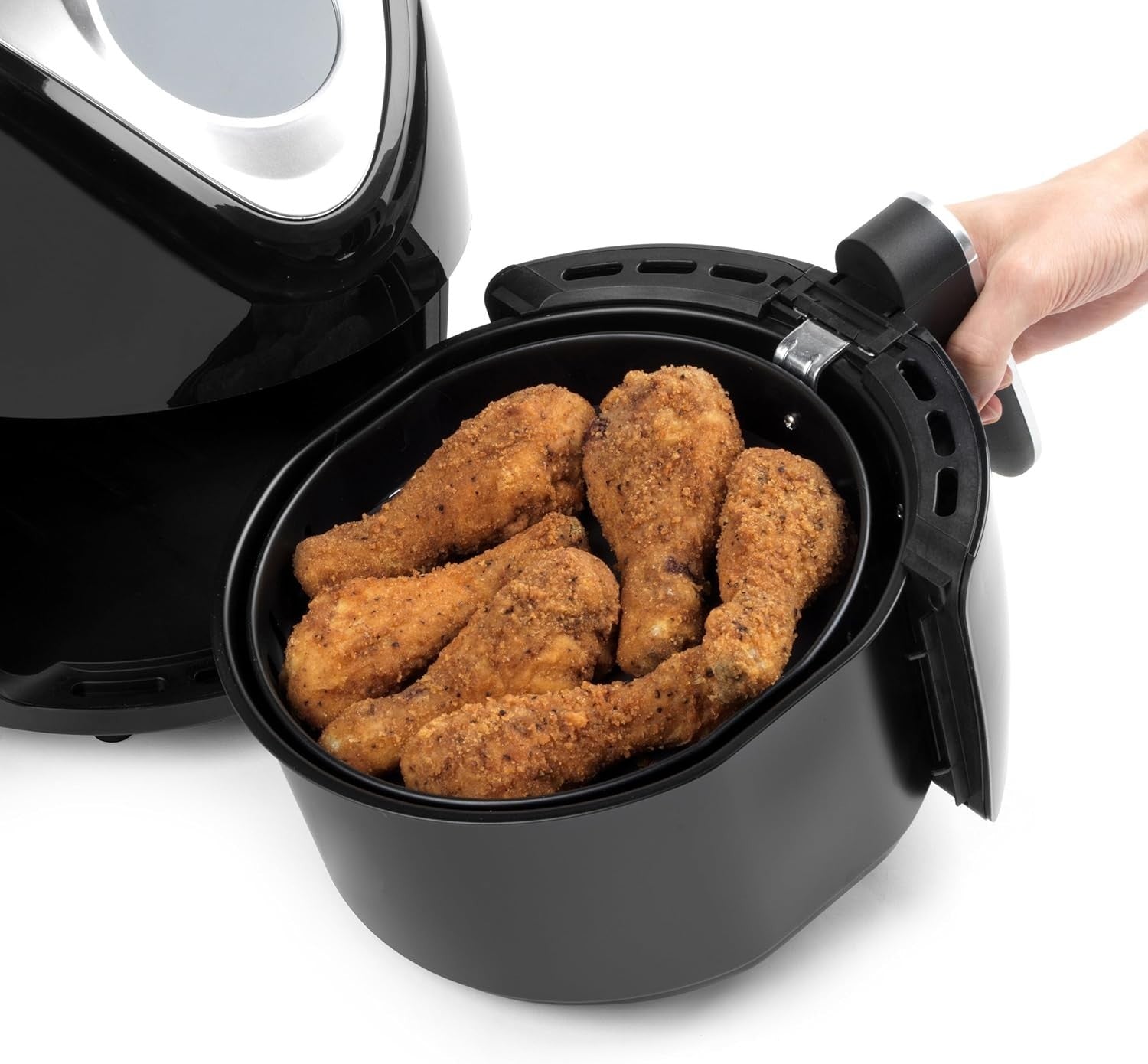 4.5L Digital Air Fryer Oil Free Low Fat Presets Timer Temp Auto Shut-Off