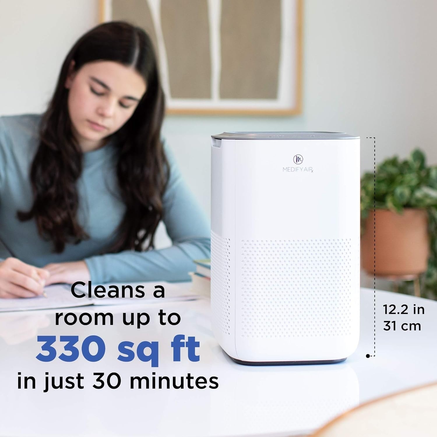 H13 HEPA Air Purifier 30m² Allergy Smoke Odour Dust Quiet Touch