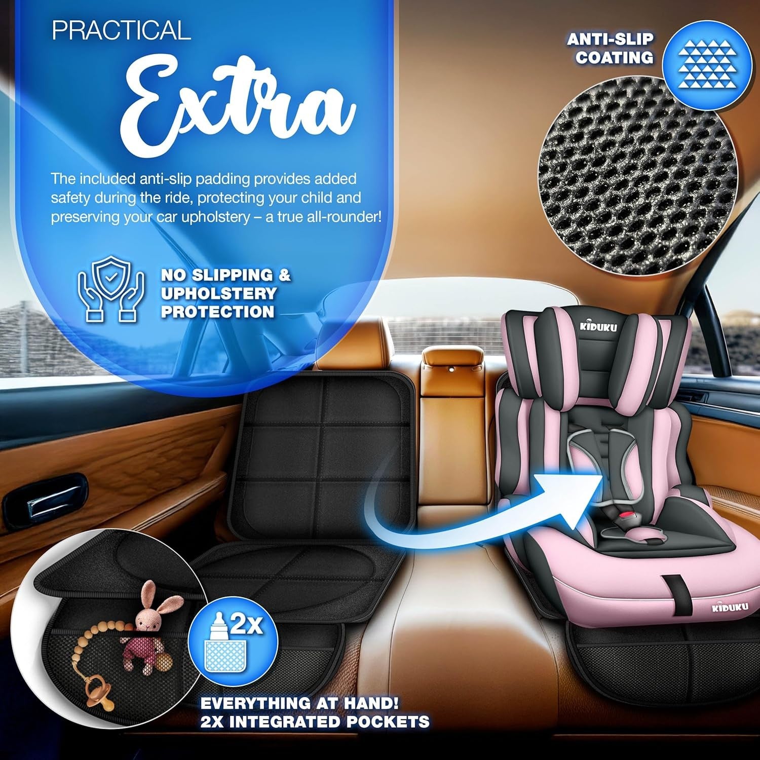 3 in 1 Child Car Seat Group 1 2 3 Booster 9–36kg Adjustable Side Impact