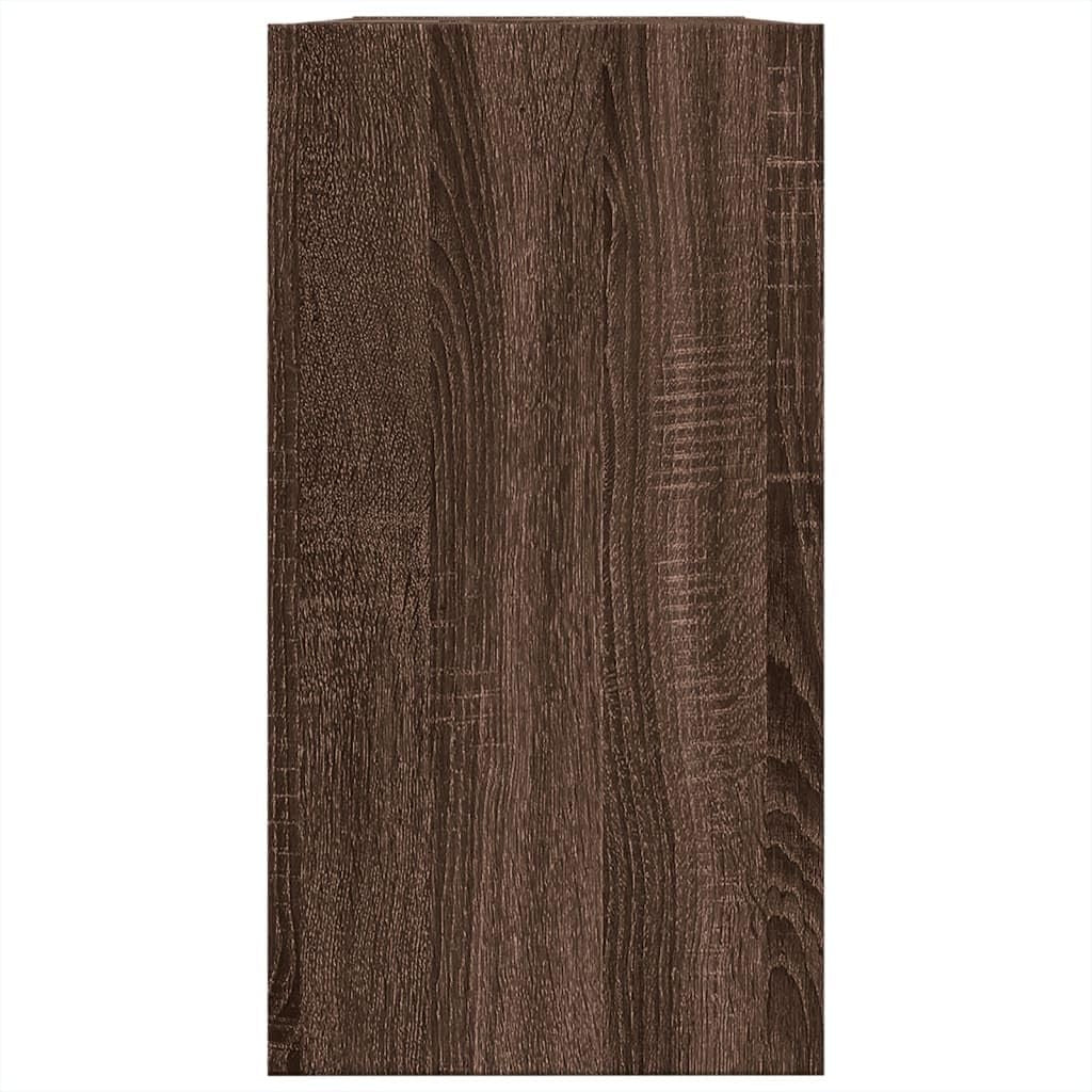 Modern Brown Oak Bathroom Sink Cabinet with 2 Doors – Moisture-Resistant Storage