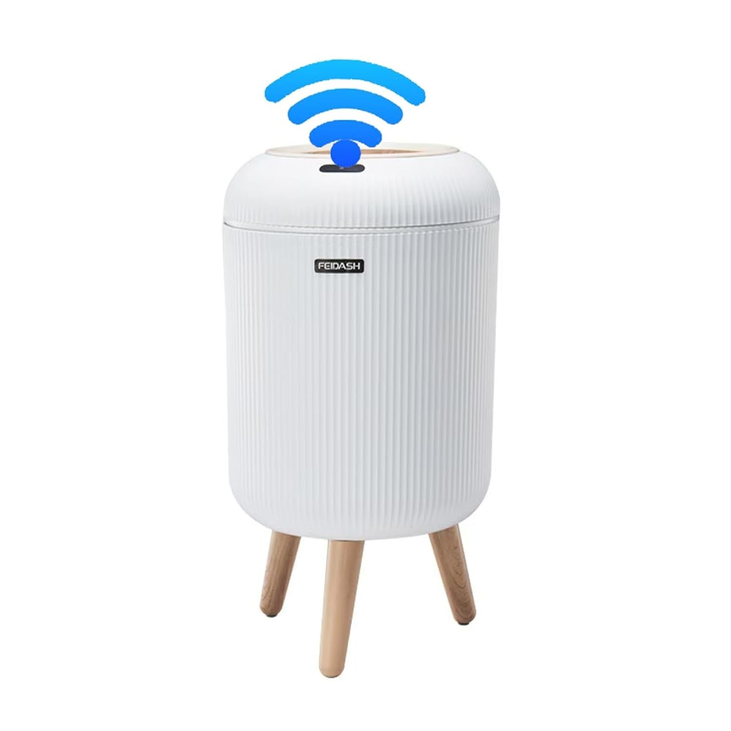 10L Smart Touchless Bathroom Bin Sensor Lid Dog Proof White